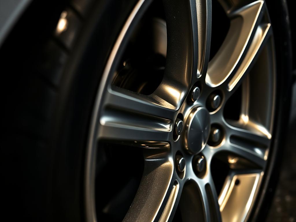 Alloy wheel before and after